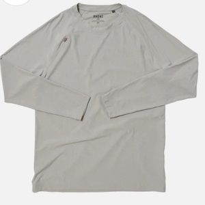 Rhone Reign Long Sleeve - Light Gray Heather, Size L